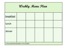 4 Tips for Using a Weekly Menu