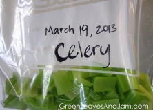 How to: Blanch and Freeze Celery