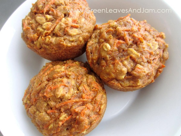 Spiced Carrot Cake Muffins
