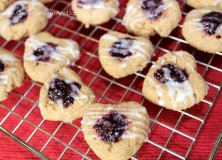 Valentine’s Day Healthy Thumbprint Cookies